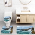 thumbnail image 1 of PUDMAD Inishmore Aran Islands Ireland 3 Piece Bathroom Rugs Set Bath Rug Contour Mat and Toilet Lid Cover, 1 of 2