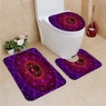 thumbnail image 1 of PUDMAD Inside Probe 3 Piece Bathroom Rugs Set Bath Rug Contour Mat and Toilet Lid Cover, 1 of 2