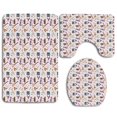 thumbnail image 1 of PUDMAD Instruments Drums Speakers Keyboard Headphones Records Blues Music is My Life Theme 3 Piece Bathroom Rugs Set Bath Rug Contour Mat and Toilet Lid Cover, 1 of 2