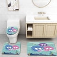 thumbnail image 1 of PUDMAD Jellyfish 3 Piece Bathroom Rugs Set Bath Rug Contour Mat and Toilet Lid Cover, 1 of 2