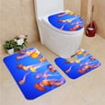 thumbnail image 1 of PUDMAD Jellyfish Sea Nettle Chrysaora achlyos 3 Piece Bathroom Rugs Set Bath Rug Contour Mat and Toilet Lid Cover, 1 of 2