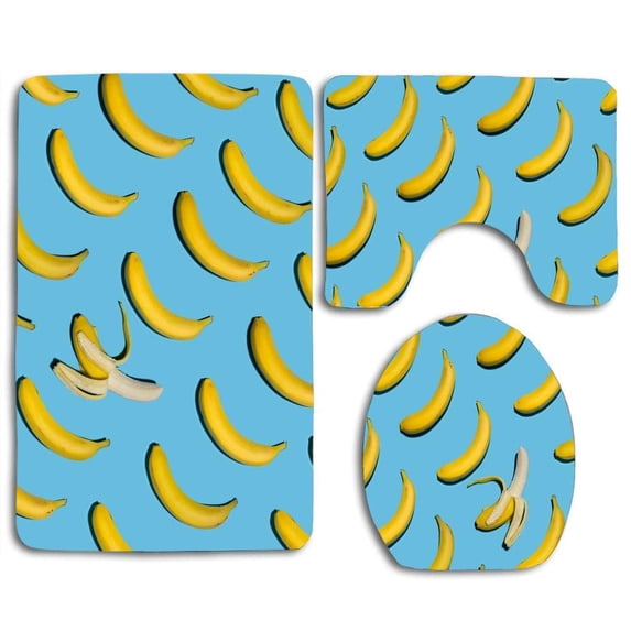 PUDMAD Jumping Spider 3 Piece Bathroom Rugs Set Bath Rug Contour Mat and Toilet Lid Cover