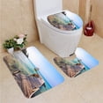 thumbnail image 1 of PUDMAD KOH Kood Island in Thailand Paradise Beach 3 Piece Bathroom Rugs Set Bath Rug Contour Mat and Toilet Lid Cover, 1 of 2