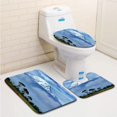 thumbnail image 1 of PUDMAD Kilimanjaro 3 Piece Bathroom Rugs Set Bath Rug Contour Mat and Toilet Lid Cover, 1 of 2