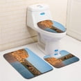 thumbnail image 1 of PUDMAD King George River Falls Kimberley Coast 3 Piece Bathroom Rugs Set Bath Rug Contour Mat and Toilet Lid Cover, 1 of 2