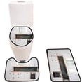 thumbnail image 1 of PUDMAD Kitchen 3 Piece Bathroom Rugs Set Bath Rug Contour Mat and Toilet Lid Cover, 1 of 2