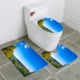 thumbnail image 1 of PUDMAD La Mauricie National Park 3 Piece Bathroom Rugs Set Bath Rug Contour Mat and Toilet Lid Cover, 1 of 2