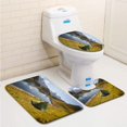 thumbnail image 1 of PUDMAD Lac de Fenetre Camping 3 Piece Bathroom Rugs Set Bath Rug Contour Mat and Toilet Lid Cover, 1 of 2