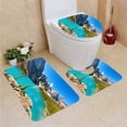 thumbnail image 1 of PUDMAD Lake Moraine Emerald Waters Canadian Rockies Banff National Park 3 Piece Bathroom Rugs Set Bath Rug Contour Mat and Toilet Lid Cover, 1 of 2