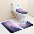 thumbnail image 1 of PUDMAD Lake plansee in Tirol 3 Piece Bathroom Rugs Set Bath Rug Contour Mat and Toilet Lid Cover, 1 of 2