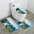 thumbnail image 1 of PUDMAD Landscape Guilin 3 Piece Bathroom Rugs Set Bath Rug Contour Mat and Toilet Lid Cover, 1 of 2
