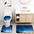 thumbnail image 1 of PUDMAD Lanzarote Night Sky Milky Way 3 Piece Bathroom Rugs Set Bath Rug Contour Mat and Toilet Lid Cover, 1 of 2