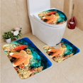 thumbnail image 1 of PUDMAD Large Starfish a Reef 3 Piece Bathroom Rugs Set Bath Rug Contour Mat and Toilet Lid Cover, 1 of 2