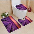thumbnail image 1 of PUDMAD Lavender Field at Sunset S 3 Piece Bathroom Rugs Set Bath Rug Contour Mat and Toilet Lid Cover, 1 of 2