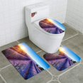 thumbnail image 1 of PUDMAD Lavender Fields 3 Piece Bathroom Rugs Set Bath Rug Contour Mat and Toilet Lid Cover, 1 of 2