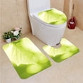 thumbnail image 1 of PUDMAD Leaves 3 Piece Bathroom Rugs Set Bath Rug Contour Mat and Toilet Lid Cover, 1 of 2