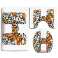 thumbnail image 1 of PUDMAD Letter H letter H Stacked from Gaming Balls Alphabet Sports Theme Competition Activity 3 Piece Bathroom Rugs Set Bath Rug Contour Mat and Toilet Lid Cover, 1 of 2