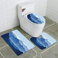 thumbnail image 1 of PUDMAD Lifeless Landscape 3 Piece Bathroom Rugs Set Bath Rug Contour Mat and Toilet Lid Cover, 1 of 2