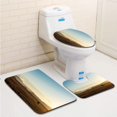 thumbnail image 1 of PUDMAD Lonely Oryx in Desert Namibia 3 Piece Bathroom Rugs Set Bath Rug Contour Mat and Toilet Lid Cover, 1 of 2