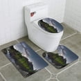 thumbnail image 1 of PUDMAD Lonely Park Bench at Lake Hintersee Under Milky Way 3 Piece Bathroom Rugs Set Bath Rug Contour Mat and Toilet Lid Cover, 1 of 2