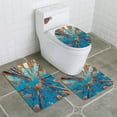 thumbnail image 1 of PUDMAD Looking up at Trees and Clear Blue Sky 3 Piece Bathroom Rugs Set Bath Rug Contour Mat and Toilet Lid Cover, 1 of 2