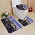 thumbnail image 1 of PUDMAD Los Angeles 3 Piece Bathroom Rugs Set Bath Rug Contour Mat and Toilet Lid Cover, 1 of 2