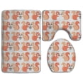 thumbnail image 1 of PUDMAD Lovable Pinecone 3 Piece Bathroom Rugs Set Bath Rug Contour Mat and Toilet Lid Cover, 1 of 2