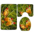 thumbnail image 1 of PUDMAD Lovely Birds Spring 3 Piece Bathroom Rugs Set Bath Rug Contour Mat and Toilet Lid Cover, 1 of 2