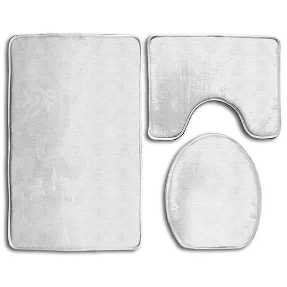 PUDMAD Lovely Dogs 3 Piece Bathroom Rugs Set Bath Rug Contour Mat and Toilet Lid Cover