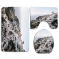 thumbnail image 1 of PUDMAD Lovely Place Scenery 3 Piece Bathroom Rugs Set Bath Rug Contour Mat and Toilet Lid Cover, 1 of 2