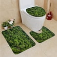 thumbnail image 1 of PUDMAD Lush Tropical Rainforest in Brazil 3 Piece Bathroom Rugs Set Bath Rug Contour Mat and Toilet Lid Cover, 1 of 2