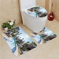 thumbnail image 1 of PUDMAD Luxury Construction Hotel Swimming Pool 3 Piece Bathroom Rugs Set Bath Rug Contour Mat and Toilet Lid Cover, 1 of 2