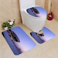 thumbnail image 1 of PUDMAD MAC Museum Conteporary Art 3 Piece Bathroom Rugs Set Bath Rug Contour Mat and Toilet Lid Cover, 1 of 2