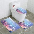 thumbnail image 1 of PUDMAD Magical Winter Landscape 3 Piece Bathroom Rugs Set Bath Rug Contour Mat and Toilet Lid Cover, 1 of 2