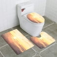 thumbnail image 1 of PUDMAD Majestic Sunset Above Soft Clouds in Canary Islands 3 Piece Bathroom Rugs Set Bath Rug Contour Mat and Toilet Lid Cover, 1 of 2