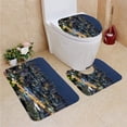 thumbnail image 1 of PUDMAD Manaus at Dusk 3 Piece Bathroom Rugs Set Bath Rug Contour Mat and Toilet Lid Cover, 1 of 2