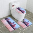 thumbnail image 1 of PUDMAD Manhattan New York City USA 3 Piece Bathroom Rugs Set Bath Rug Contour Mat and Toilet Lid Cover, 1 of 2