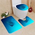 thumbnail image 1 of PUDMAD Manta Ray Plankton Palau Micronesia 3 Piece Bathroom Rugs Set Bath Rug Contour Mat and Toilet Lid Cover, 1 of 2
