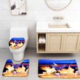 thumbnail image 1 of PUDMAD Martini Glass fire 3 Piece Bathroom Rugs Set Bath Rug Contour Mat and Toilet Lid Cover, 1 of 2