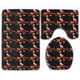 thumbnail image 1 of PUDMAD Maryland Mardi Gras 3 Piece Bathroom Rugs Set Bath Rug Contour Mat and Toilet Lid Cover, 1 of 2