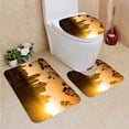 thumbnail image 1 of PUDMAD Melbourne at Sunrise 3 Piece Bathroom Rugs Set Bath Rug Contour Mat and Toilet Lid Cover, 1 of 2