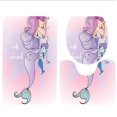 thumbnail image 1 of PUDMAD Mermaid Collection Fish Seashell 3 Piece Bathroom Rugs Set Bath Rug Contour Mat and Toilet Lid Cover, 1 of 2