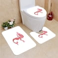 thumbnail image 1 of PUDMAD Mermaids Watercolor Silhouettes Icons 3 Piece Bathroom Rugs Set Bath Rug Contour Mat and Toilet Lid Cover, 1 of 2