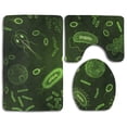 thumbnail image 1 of PUDMAD Microbiome 3 Piece Bathroom Rugs Set Bath Rug Contour Mat and Toilet Lid Cover, 1 of 2