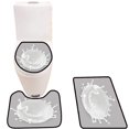 thumbnail image 1 of PUDMAD Milk splaash Natural Dairy Products Object 3 Piece Bathroom Rugs Set Bath Rug Contour Mat and Toilet Lid Cover, 1 of 2