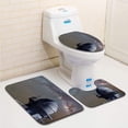 thumbnail image 1 of PUDMAD Milky Way 3 Piece Bathroom Rugs Set Bath Rug Contour Mat and Toilet Lid Cover, 1 of 2