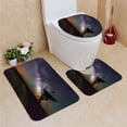thumbnail image 1 of PUDMAD Milky Way Big Antenna Dish Telescope 3 Piece Bathroom Rugs Set Bath Rug Contour Mat and Toilet Lid Cover, 1 of 2