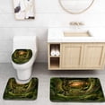 thumbnail image 1 of PUDMAD Misty Romantic Forest Landscape 3 Piece Bathroom Rugs Set Bath Rug Contour Mat and Toilet Lid Cover, 1 of 2