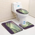 thumbnail image 1 of PUDMAD Misty Summer Mountain Hills Landscape 3 Piece Bathroom Rugs Set Bath Rug Contour Mat and Toilet Lid Cover, 1 of 2
