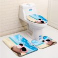 thumbnail image 1 of PUDMAD Money 3 Piece Bathroom Rugs Set Bath Rug Contour Mat and Toilet Lid Cover, 1 of 2